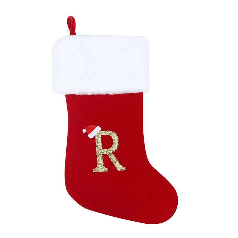 Christmas Letter Christmas Stockings Decorative Pendant - Bellarte Enchanté Christmas Letter Christmas Stockings Decorative Pendant